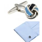 Set Butoni camasa, Blue Knot fotografia produsului View 2 S