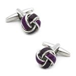 Set Butoni camasa, Purple Knot fotografia produsului View 2 S