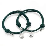 Set bratari cuplu cu magnet, tip sfoara, verde fotografia produsului View 4 S