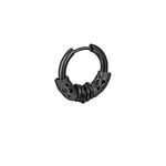 Cercel barbati, tip dragon, negru 14 mm fotografia produsului