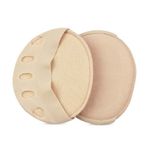 Set 2 bucati talpici cu burete pentru protectie picior, material textil, bej fotografia produsului
