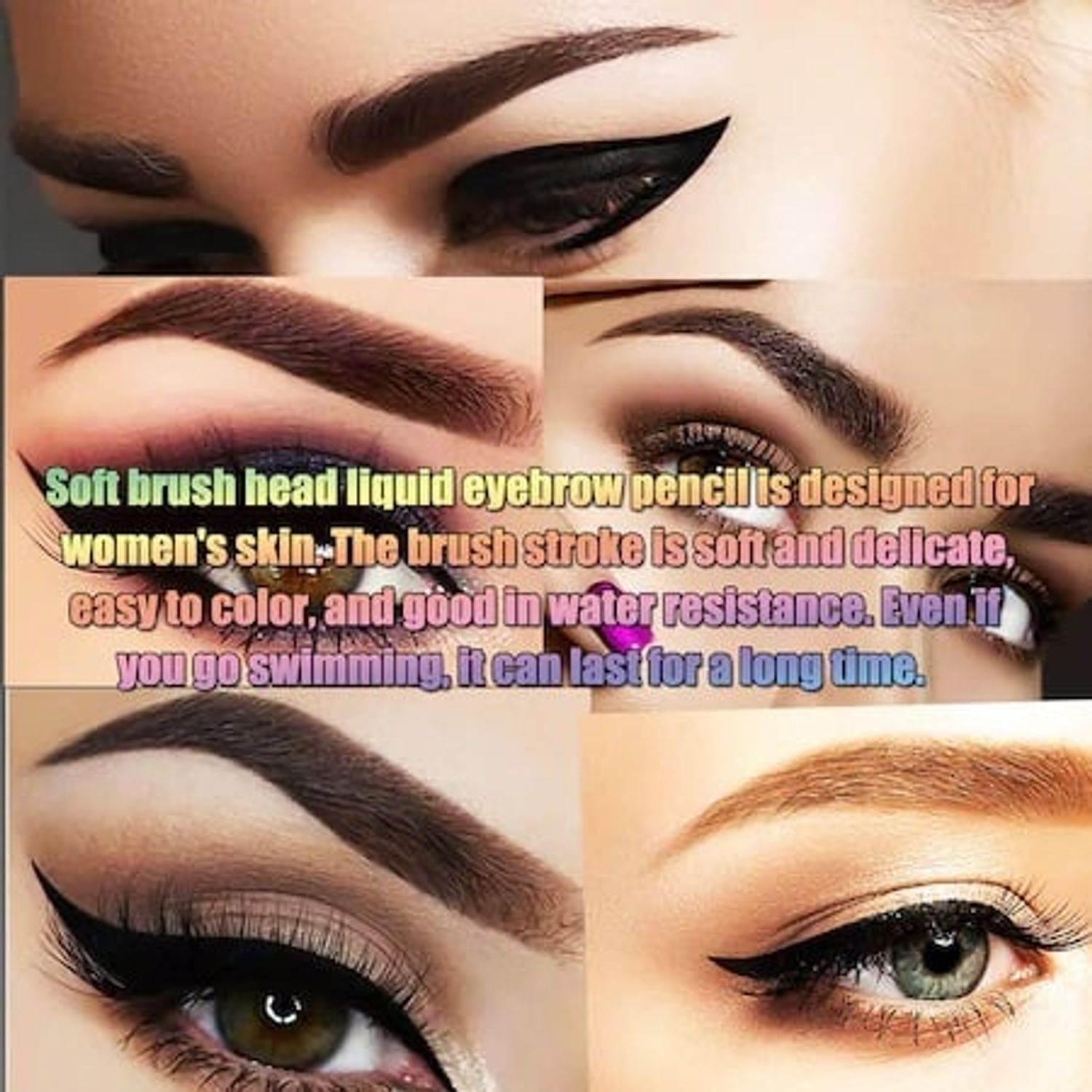 Creion pentru sprancene, 3D Microblading, Rezistent la apa, Long Lasting, Tatoo 5 g, Maro inchis fotografia produsului View 8 L