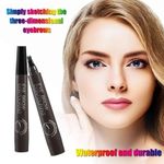 Creion pentru sprancene, 3D Microblading, Rezistent la apa, Long Lasting, Tatoo 5 g, Maro inchis fotografia produsului View 9 S