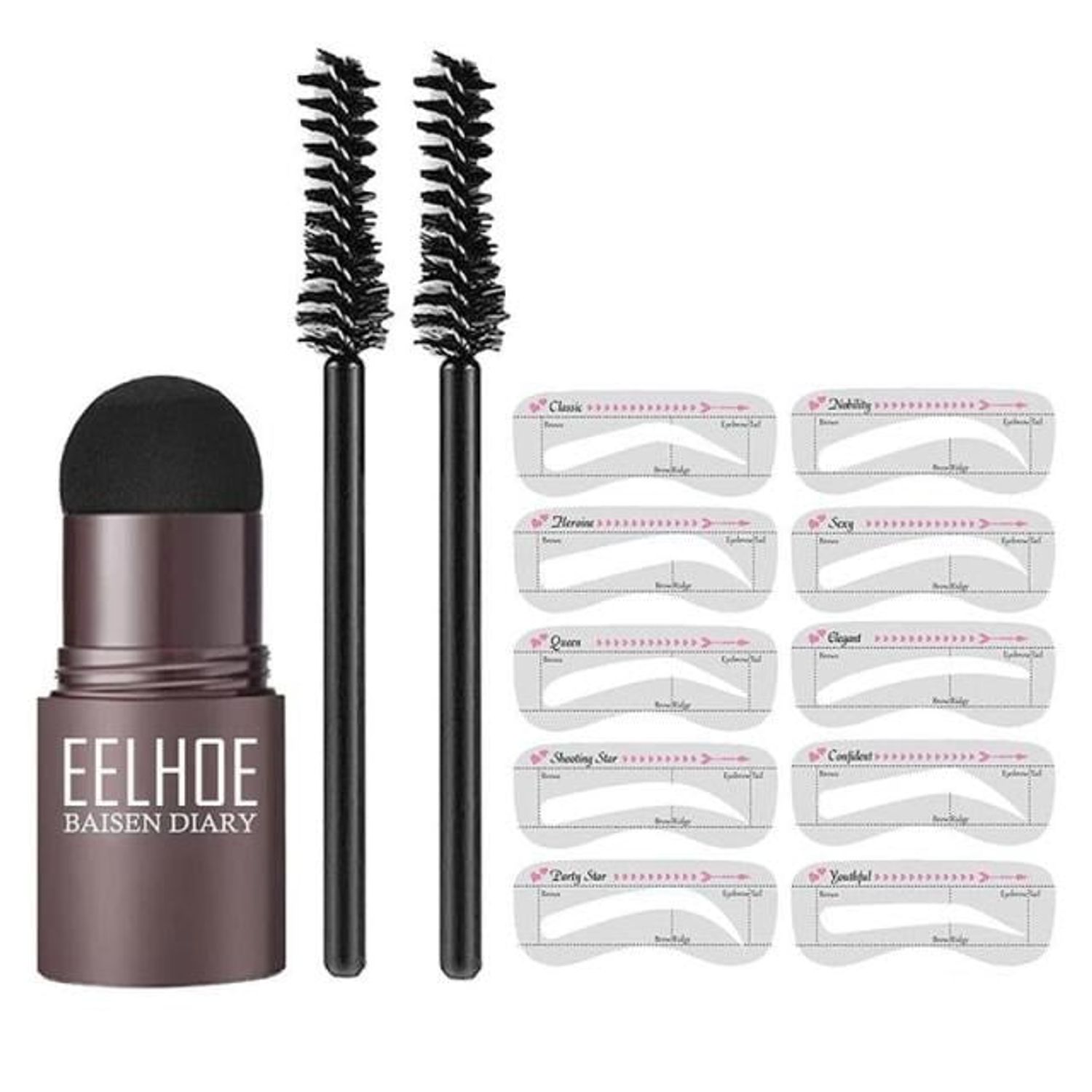 Kit pentru sprancene, Shaping eyebrow, tip stampila, Medium brown fotografia produsului