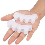 Set 2 bucati protectii pentru monturi, separator 5 degete, din silicon, alb fotografia produsului View 3 S