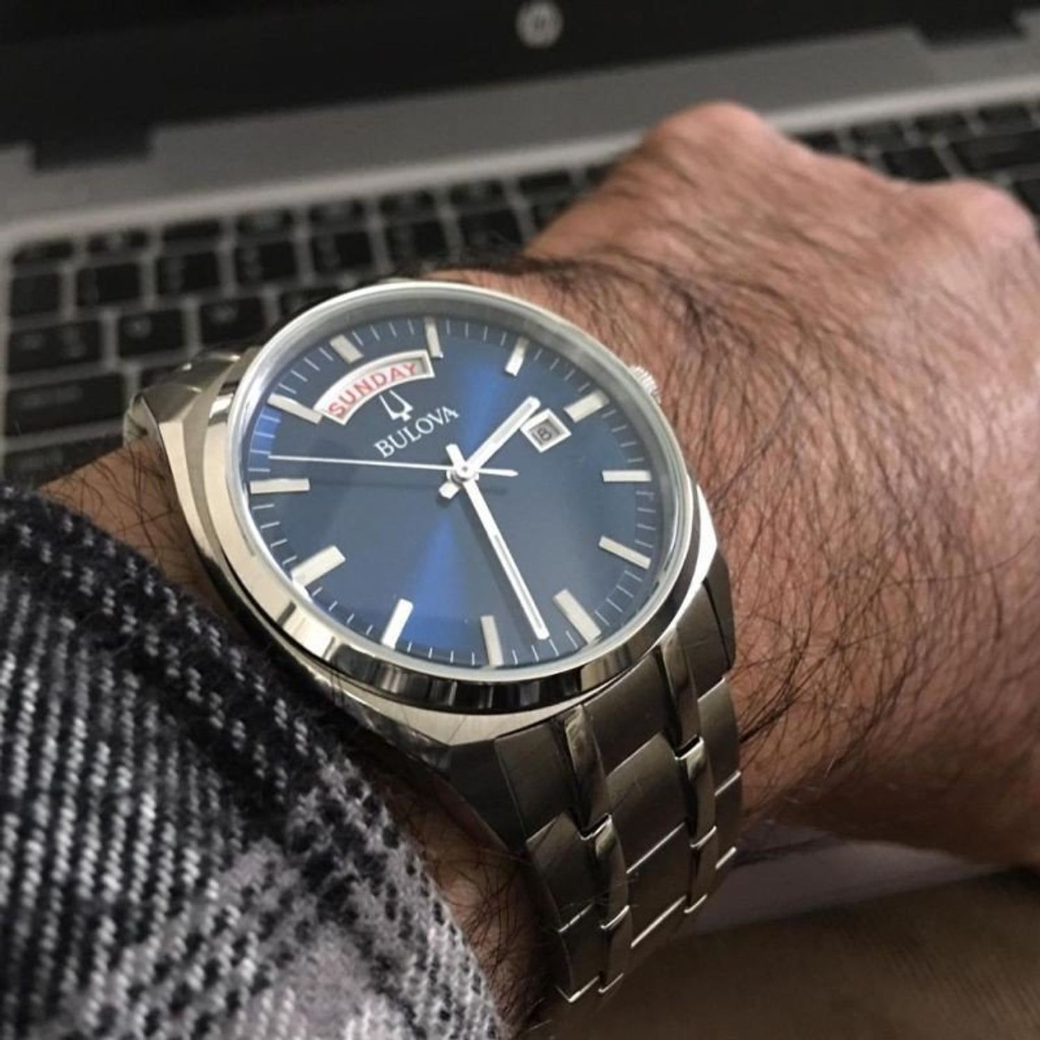 Ceas Barbati, Bulova, Day Date 96C125 fotografia produsului View 4 L