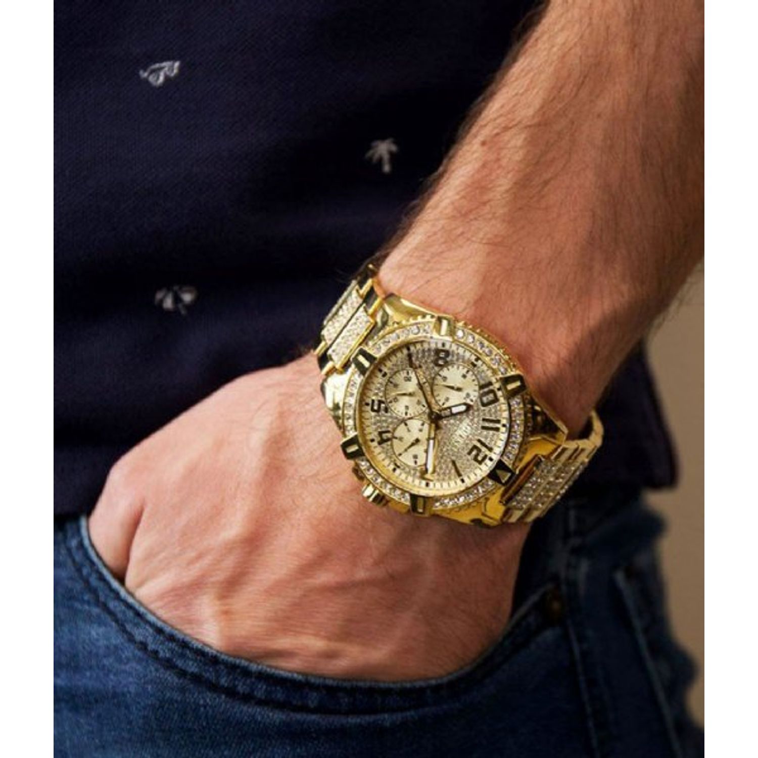 Ceas Barbati, GUESS, Frontier W0799G2 fotografia produsului View 8 L
