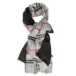 Esarfa unisex groasa in carouri fotografia produsului