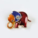 Brosa elefant multicolor fotografia produsului