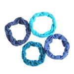 Set 4 elastice in nuante de albastru fotografia produsului