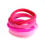 Set 6 elastice de par in nuante de roz fotografia produsului