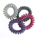 Set 4 elastice de par multicolore fir de telefon fotografia produsului