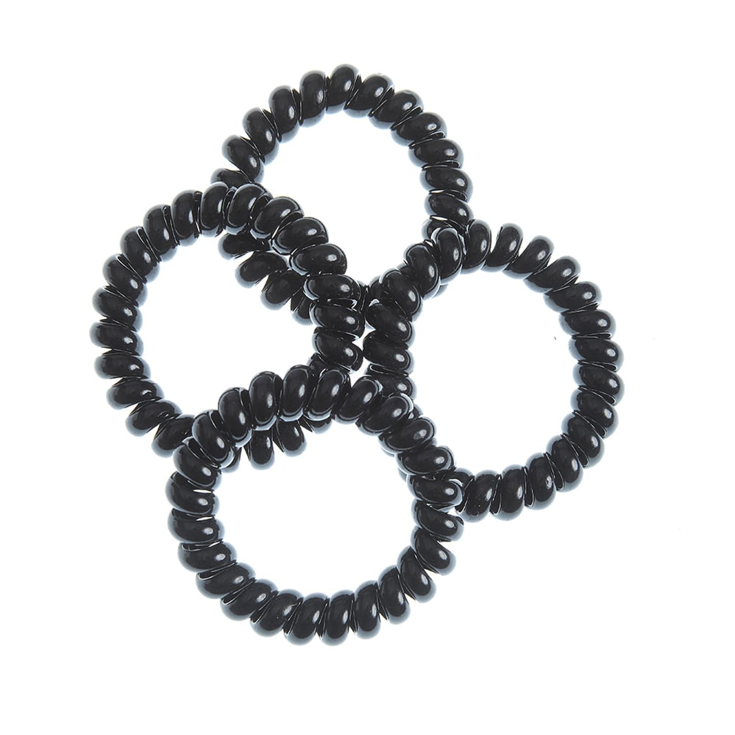 Set 4 elastice negre fir de telefon fotografia produsului