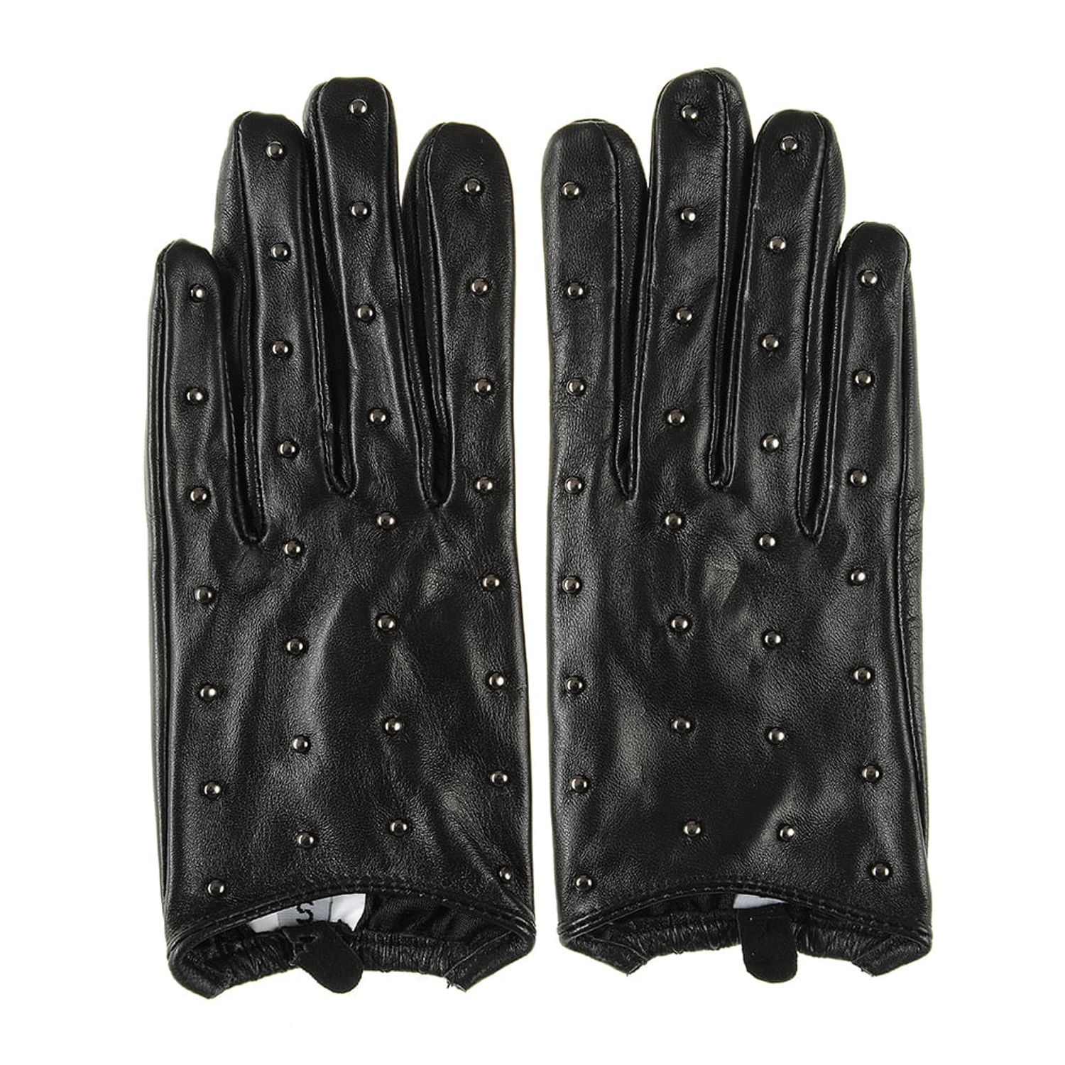Manusi negre cu nituri metalice fotografia produsului