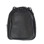 Rucsac negru decorat cu nituri metalice fotografia produsului