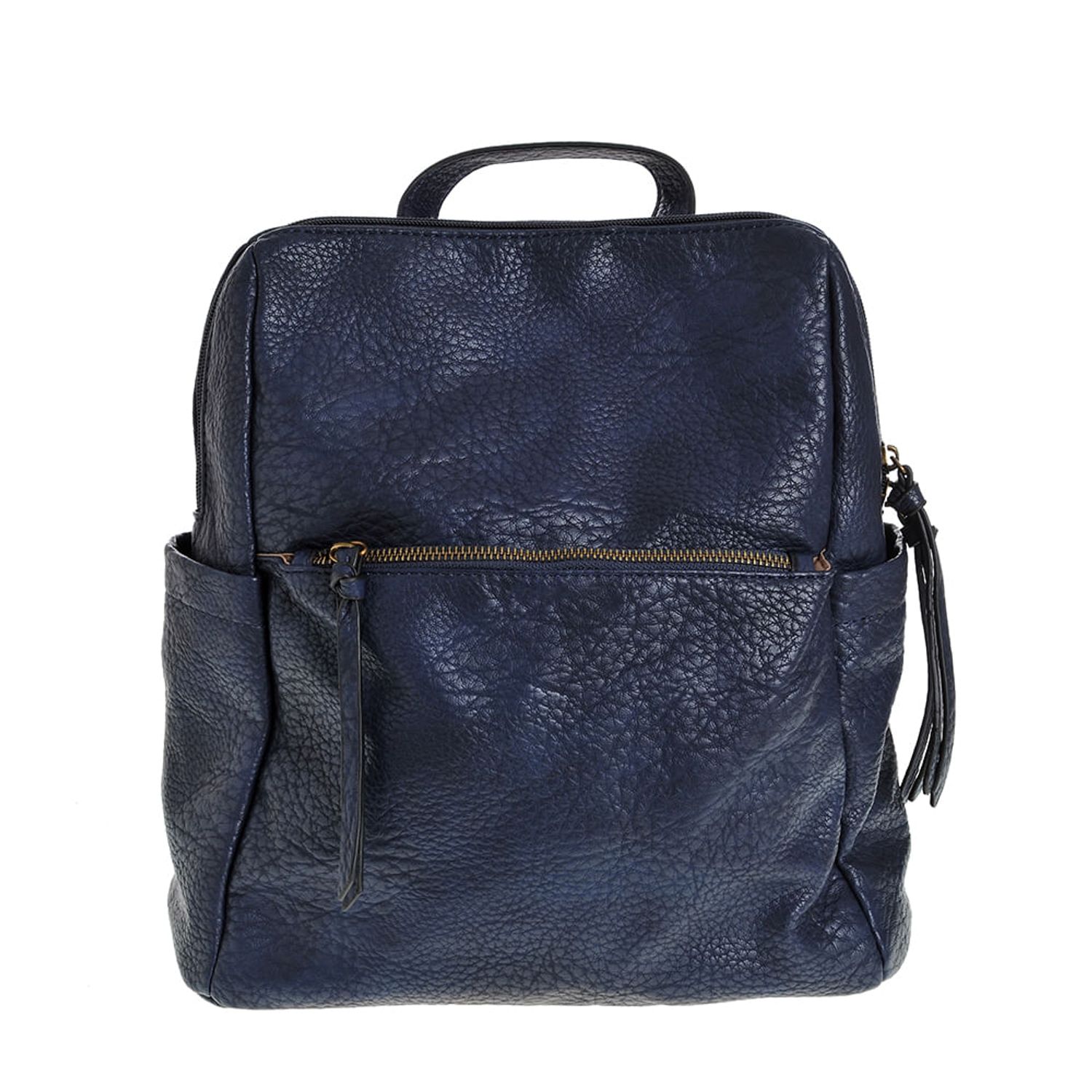 Rucsac bleumarin cu buzunar frontal fotografia produsului