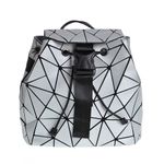 Rucsac argintiu cu modele geometrice fotografia produsului