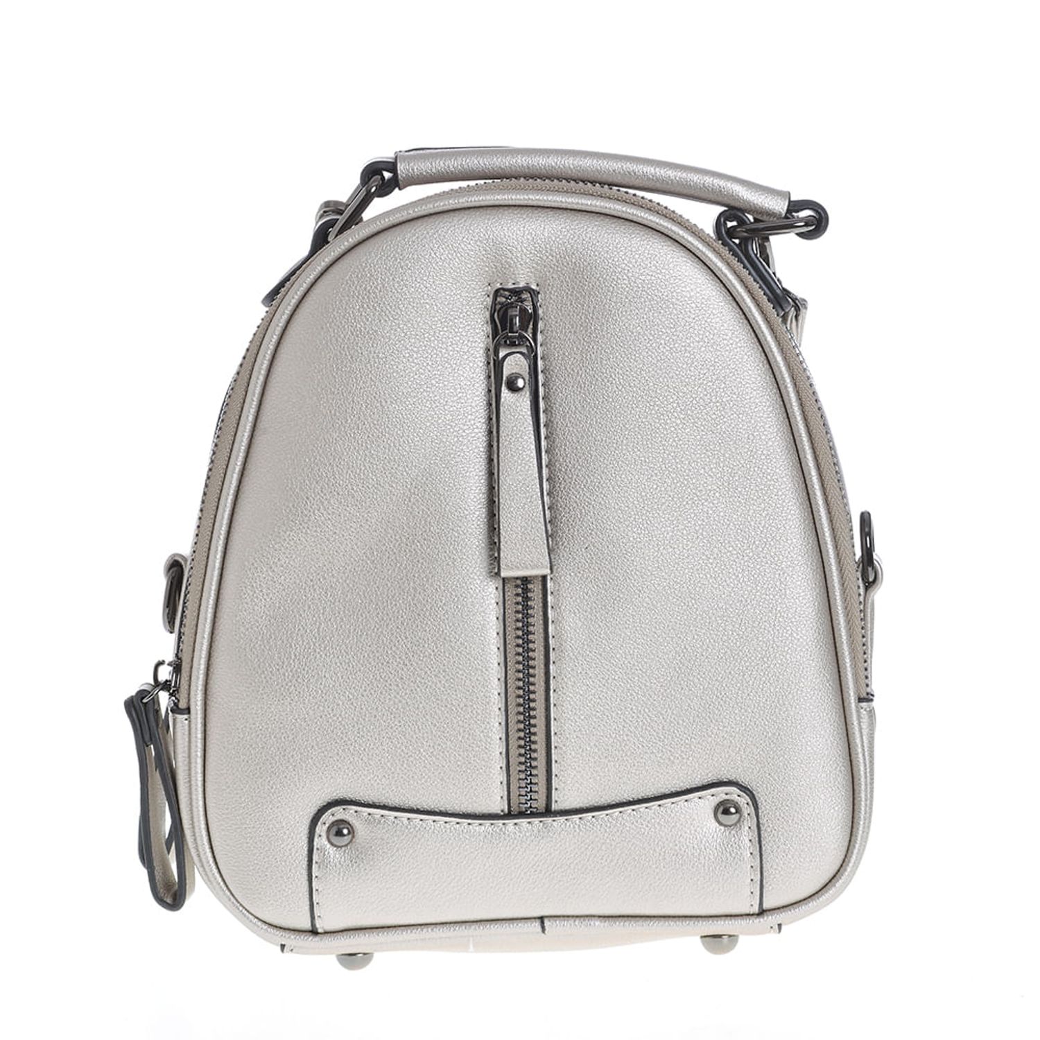 Rucsac gri fermoar decorativ fotografia produsului