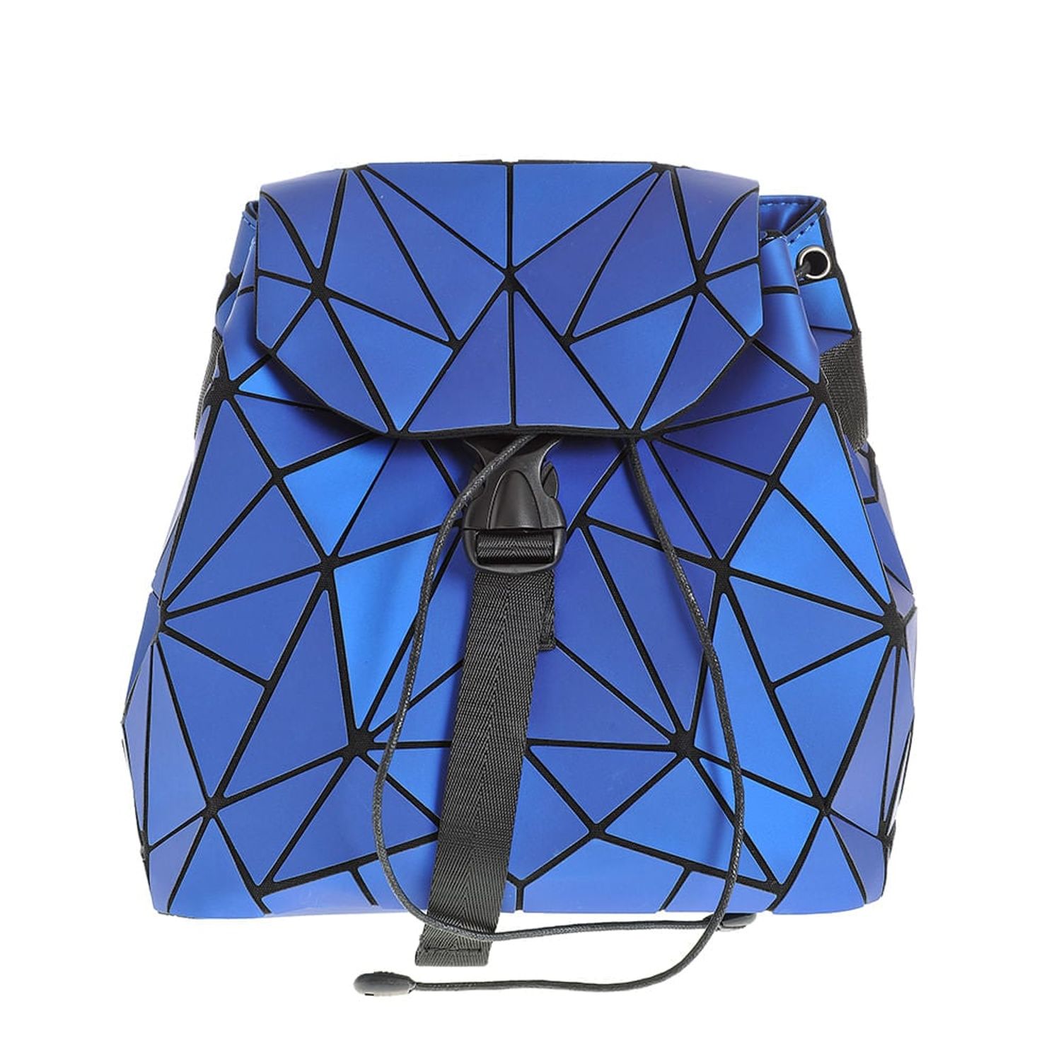 Rucsac albastru cu design geometric fotografia produsului