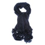 Fular tricotat bleumarin lung fotografia produsului
