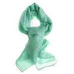 Esarfa verde deschis din matase fotografia produsului