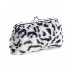 Portofel pufos animal print fotografia produsului