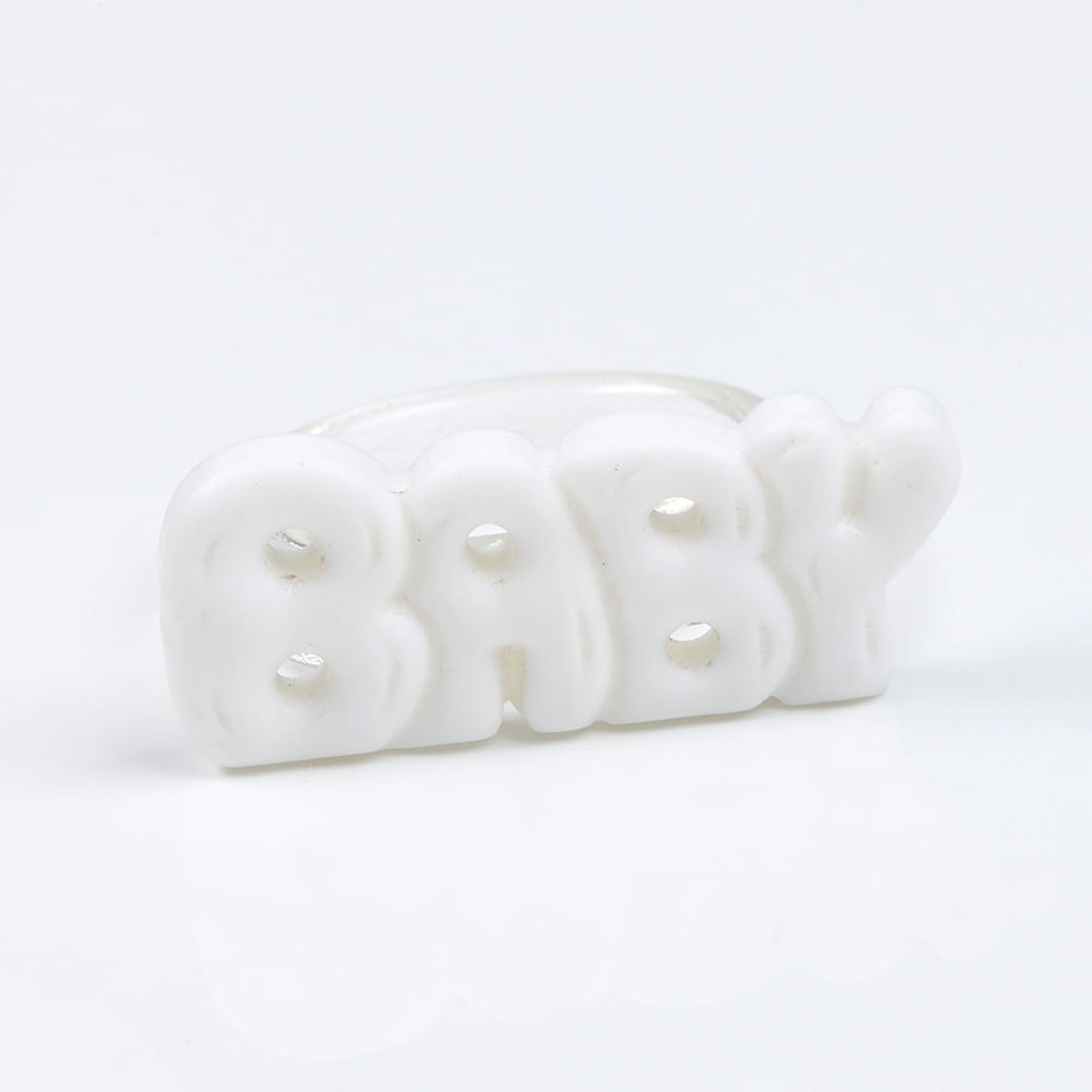 Inel alb Baby fotografia produsului