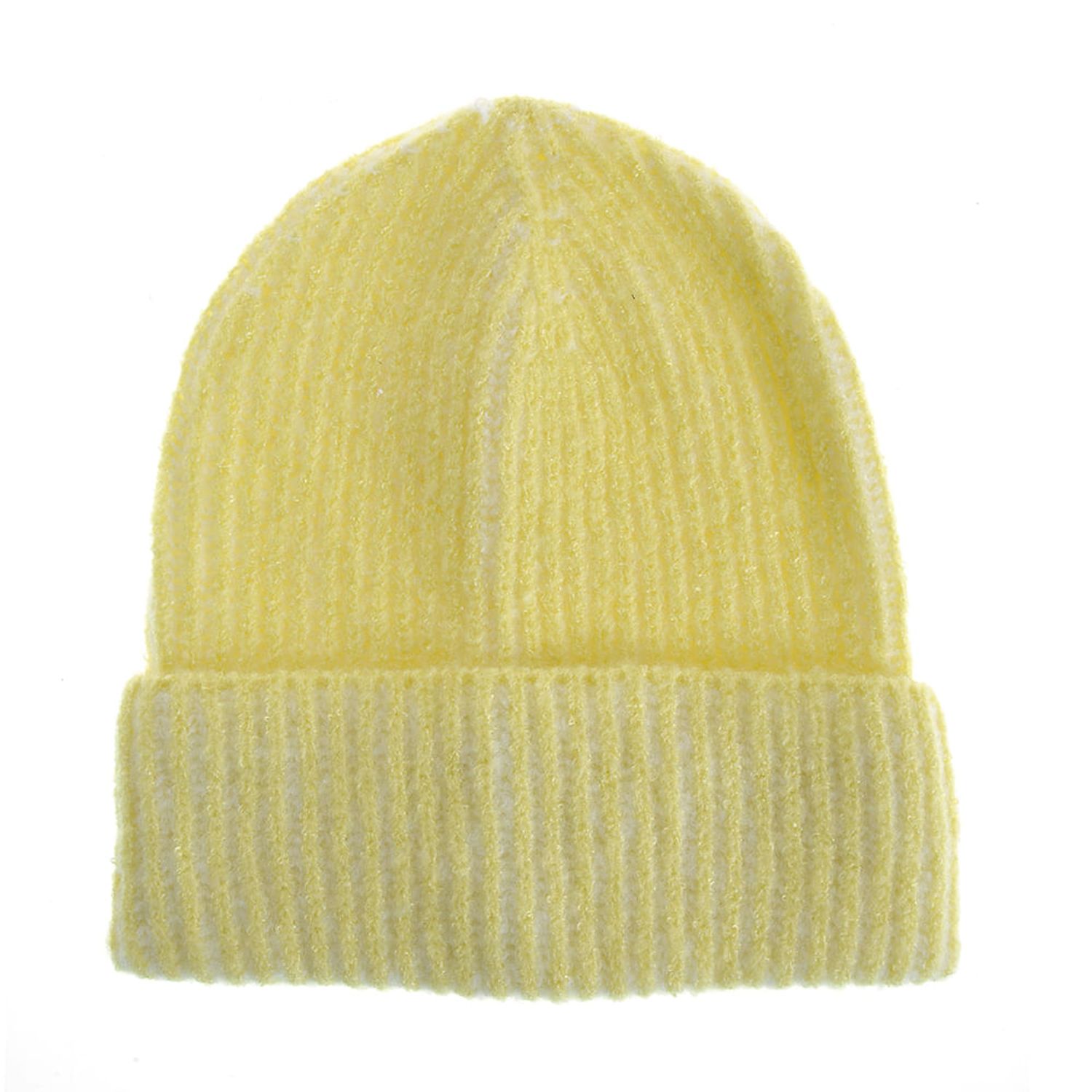 Caciula beanie galbena fotografia produsului