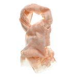 Esarfa roz din bumbac cu imprimeu floral fotografia produsului