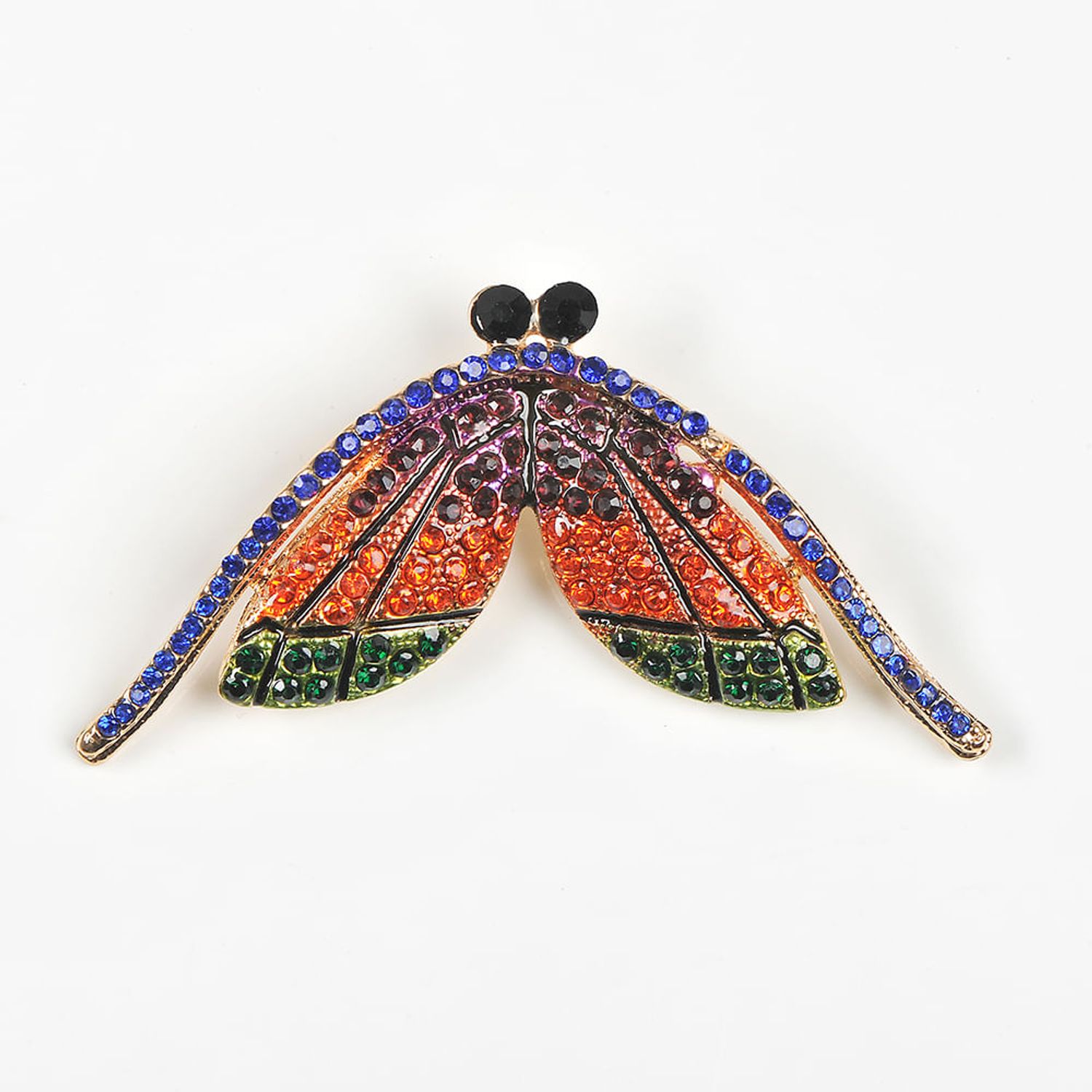 Brosa insecta cu pietre multicolore fotografia produsului