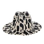 Palarie fedora cu model animal print fotografia produsului