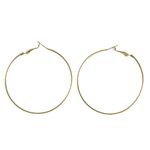 Cercei hoop aurii 60mm fotografia produsului