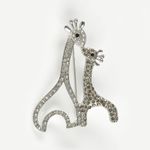 Brosa familie de girafe fotografia produsului