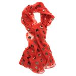 Esarfa rosie animal print fotografia produsului