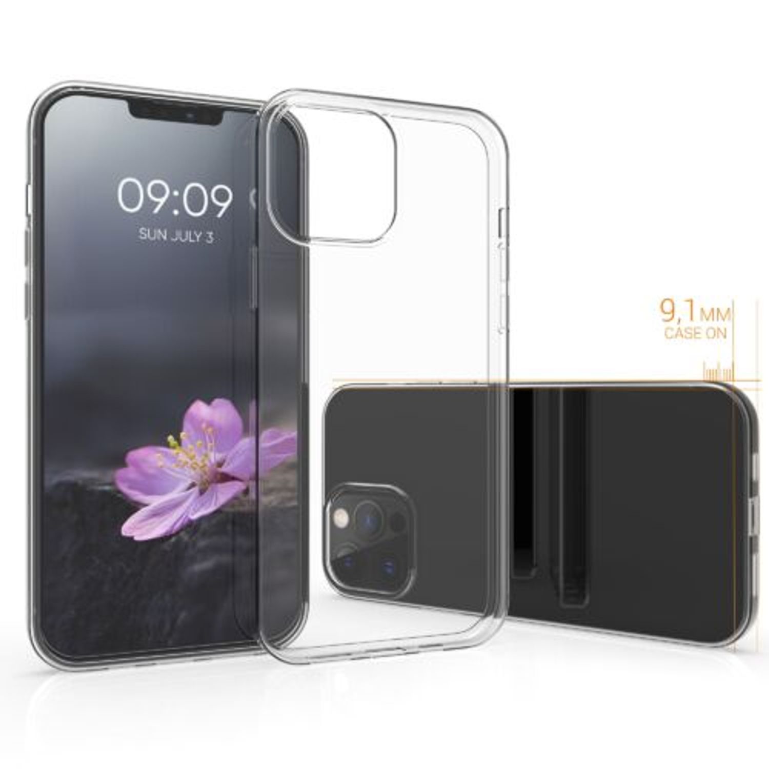 Husa pentru iPhone 13 Pro, Silicon, Transparent, 55959.03 fotografia produsului View 3 L