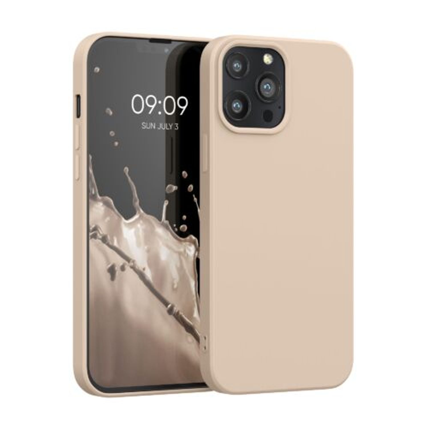 Husa pentru iPhone 13 Pro Max, Silicon, Crem, 55975.154 fotografia produsului