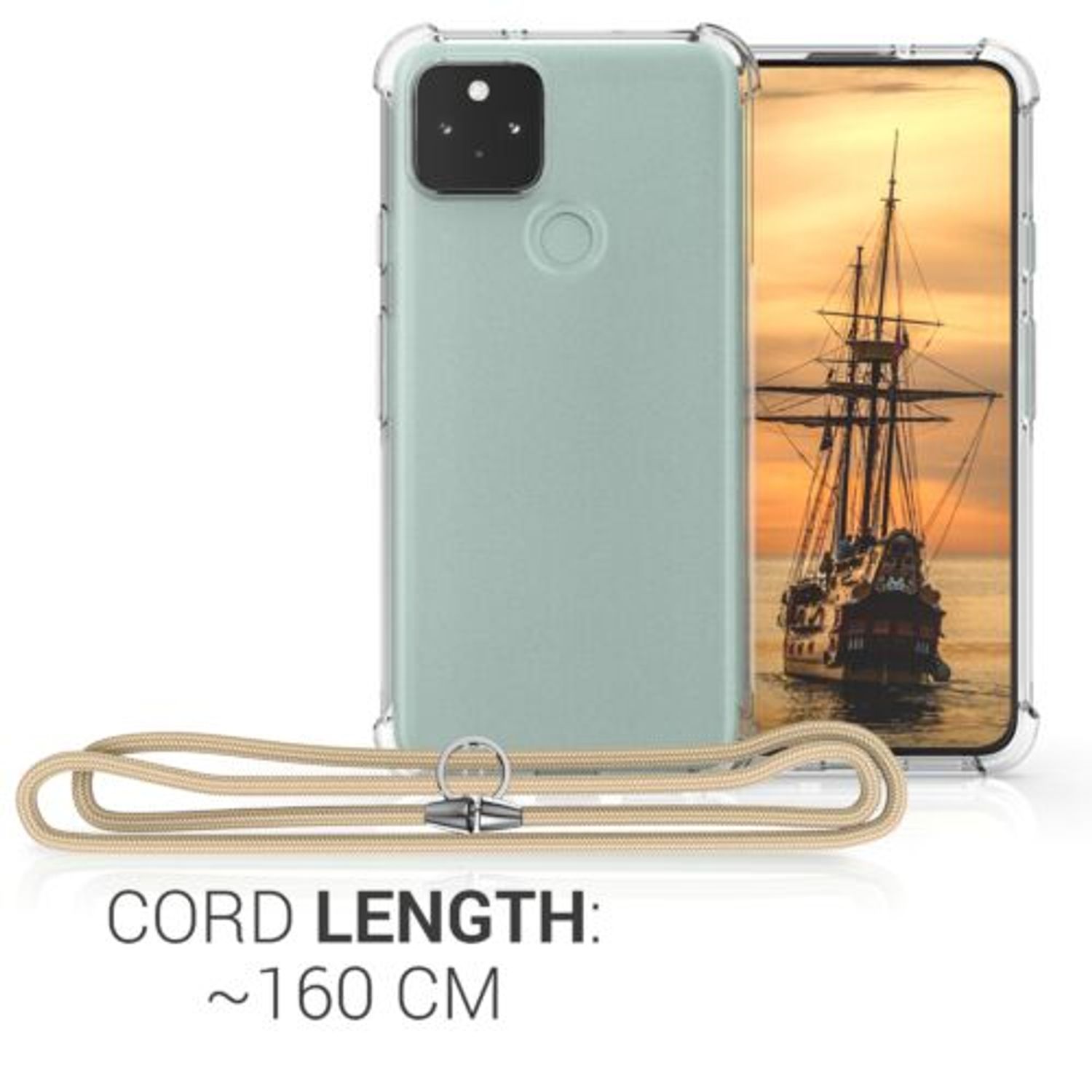 Husa pentru Google Pixel 5, Silicon, Transparent, 53651.21 fotografia produsului View 6 L
