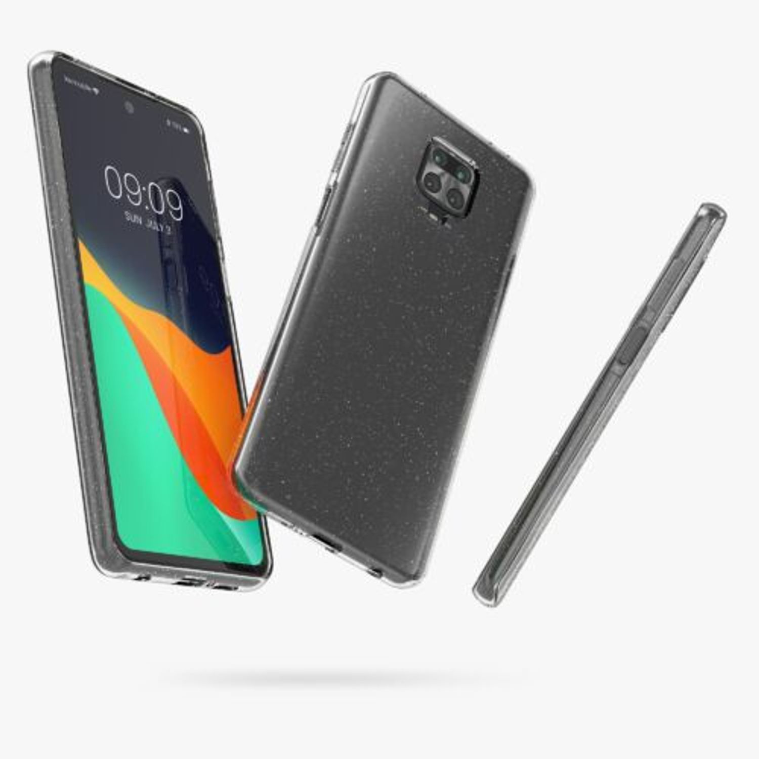 Husa pentru Xiaomi Redmi Note 9S/Redmi Note 9 Pro/Redmi Note 9 Pro Max, Silicon, Transparent, 56833.01, Kwmobile fotografia produsului View 5 L