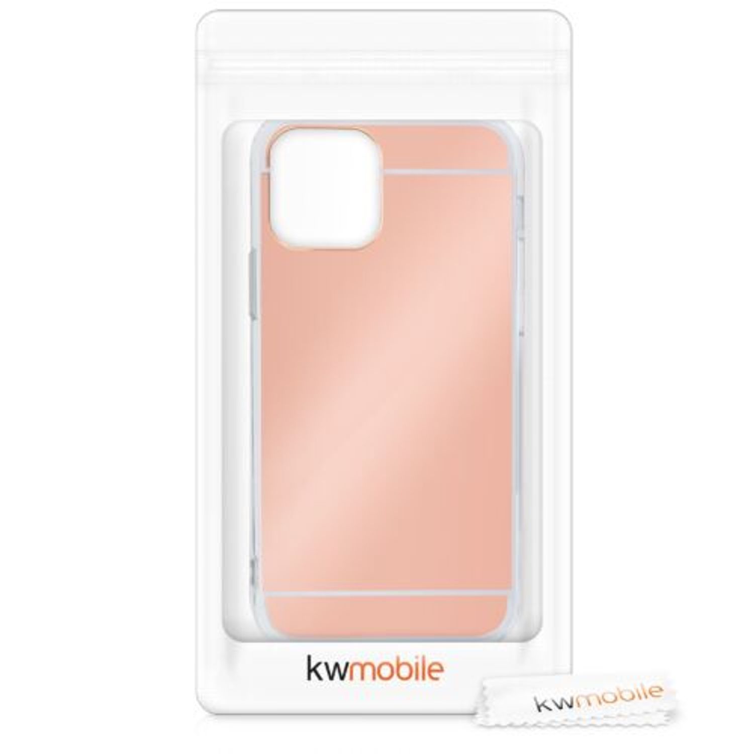 Husa pentru iPhone 12/iPhone 12 Pro, Silicon, Rose Gold, 55688.41 fotografia produsului View 7 L