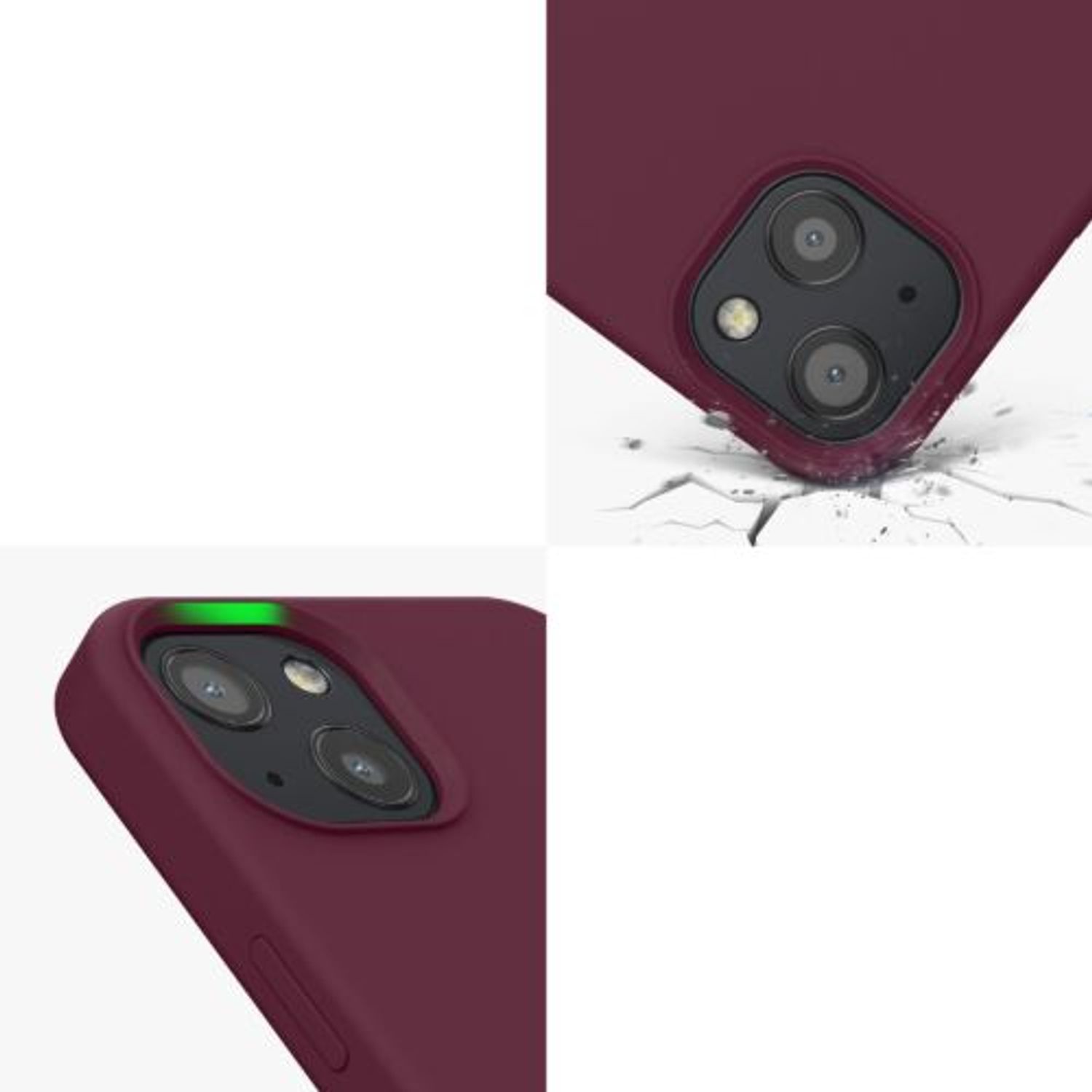 Husa pentru Apple iPhone 13, Silicon, Violet, 55878.190, Kwmobile fotografia produsului View 8 L