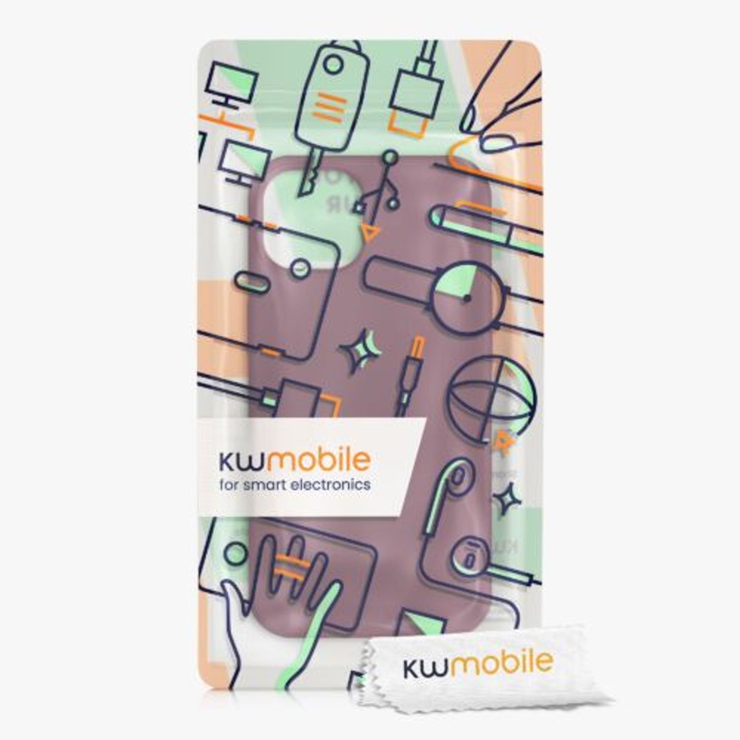 Husa pentru Apple iPhone 13, Silicon, Violet, 55878.190, Kwmobile fotografia produsului View 9 L