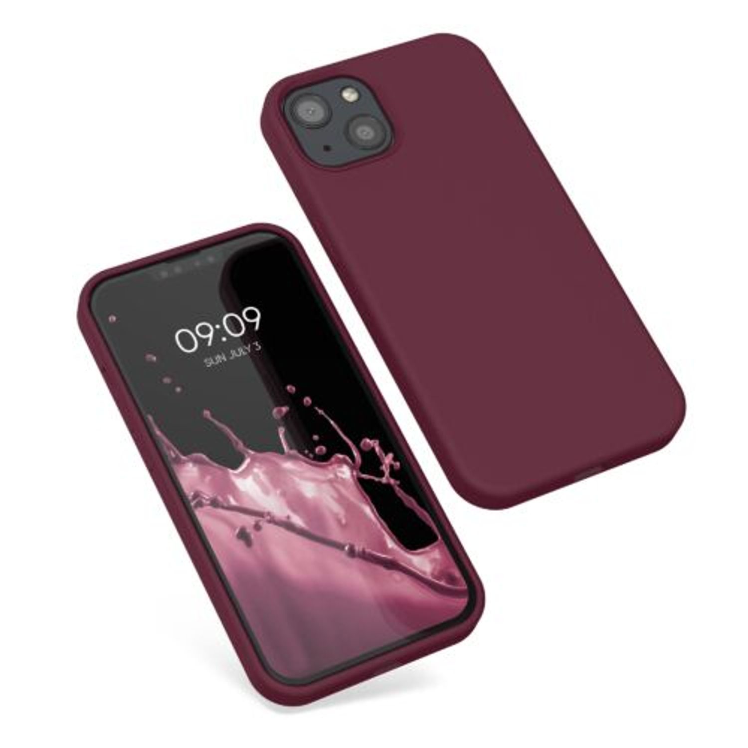 Husa pentru Apple iPhone 13, Silicon, Violet, 55878.190, Kwmobile fotografia produsului View 2 L