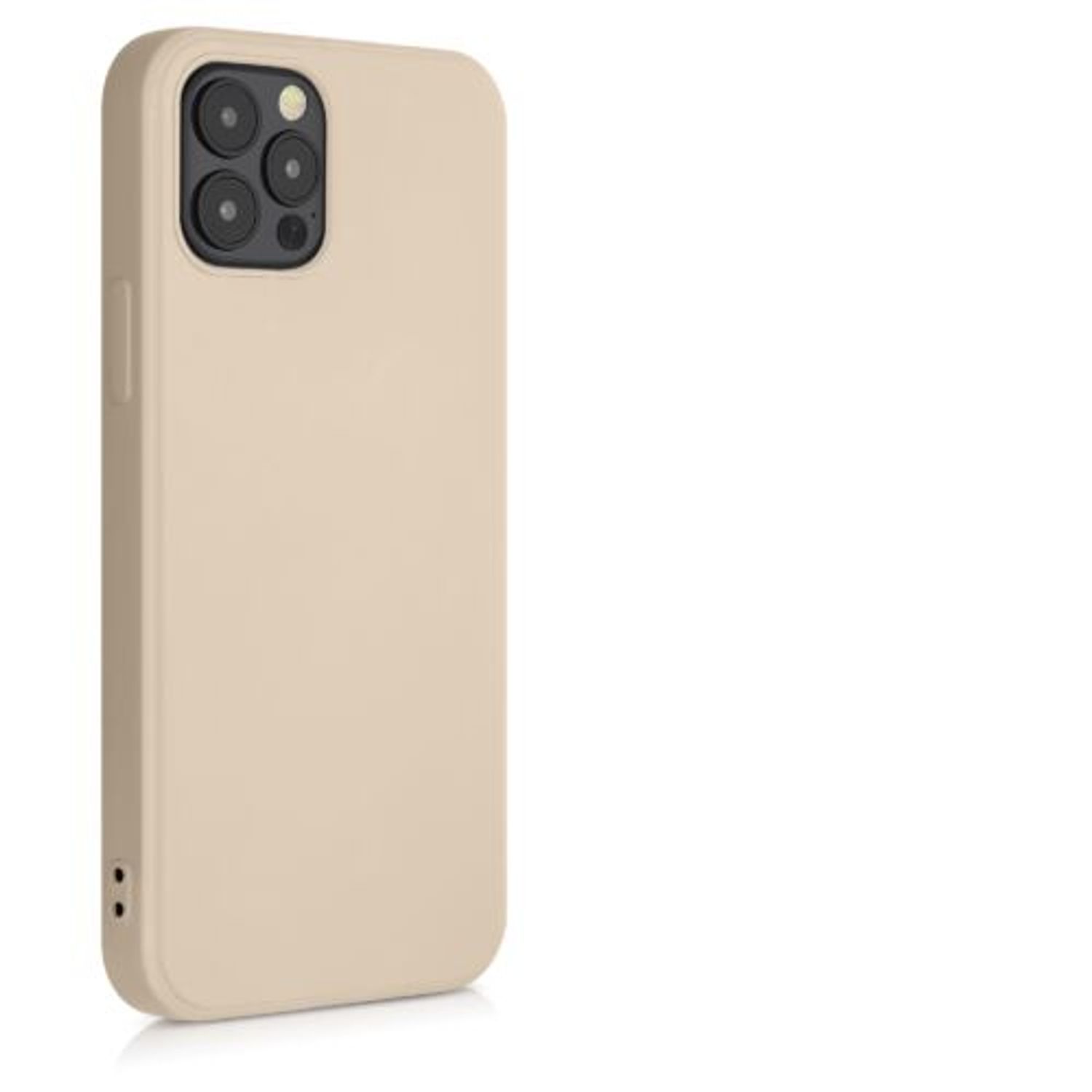 Husa pentru Apple iPhone 12/iPhone 12 Pro, Silicon, Crem, 53844.154 fotografia produsului View 3 L