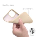 Husa pentru Apple iPhone 12/iPhone 12 Pro, Silicon, Crem, 53844.154 fotografia produsului View 9 S