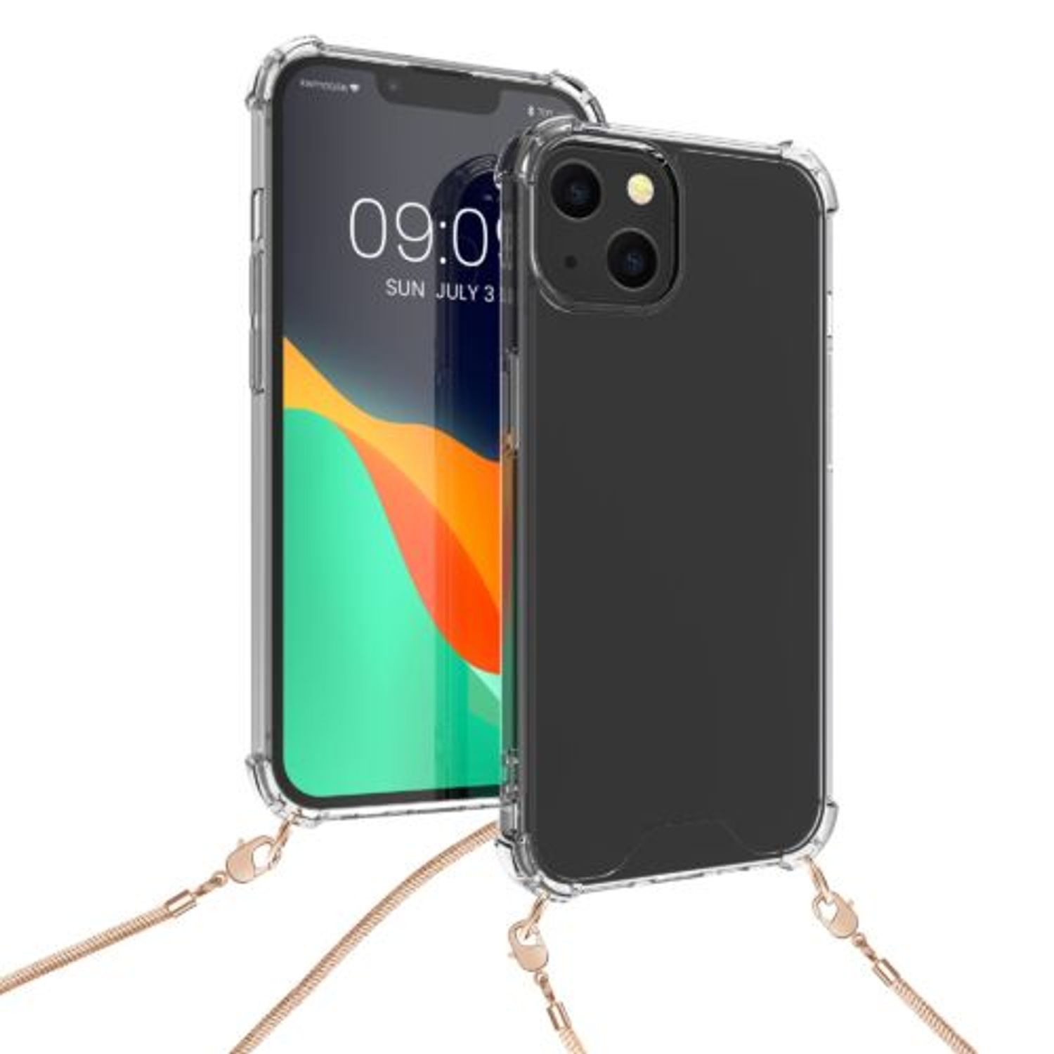 Husa pentru Apple iPhone 13, Silicon, Transparent, 55952.81, Kwmobile fotografia produsului View 6 L