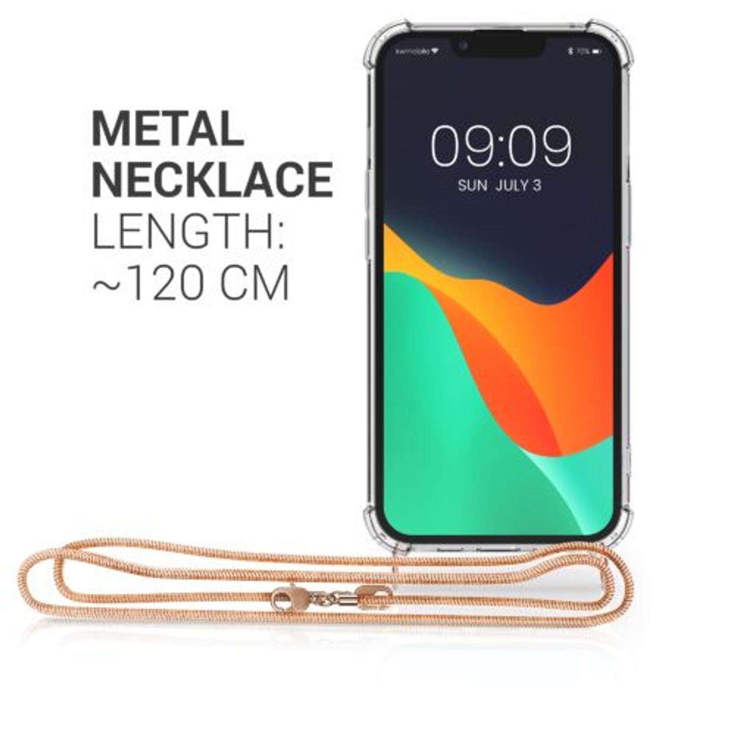 Husa pentru Apple iPhone 13, Silicon, Transparent, 55952.81, Kwmobile fotografia produsului View 5 L