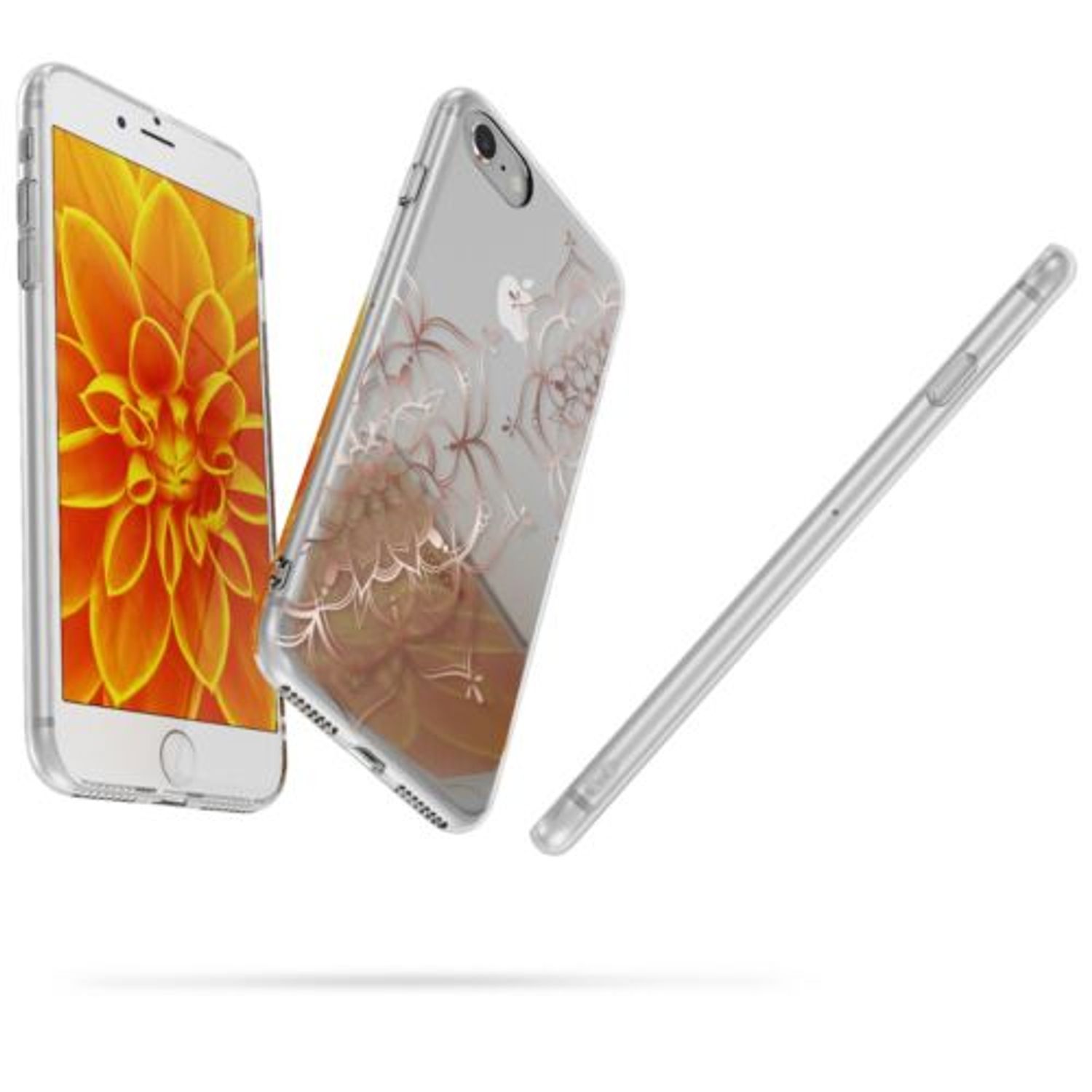 Husa pentru Apple iPhone 8/iPhone 7/iPhone SE 2, Silicon, Rose Gold, 46227.18 fotografia produsului View 4 L