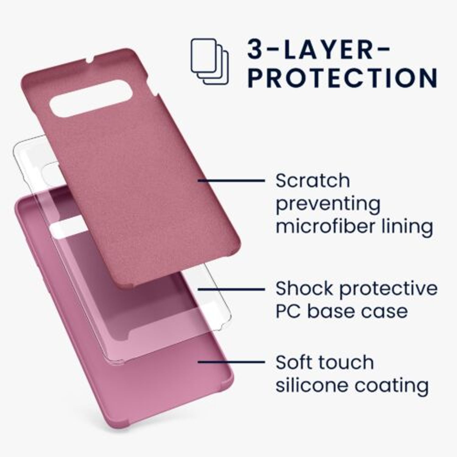 Husa Kwmobile pentru Samsung Galaxy S10 Plus, Silicon, Violet, 49028.167 fotografia produsului View 2 L