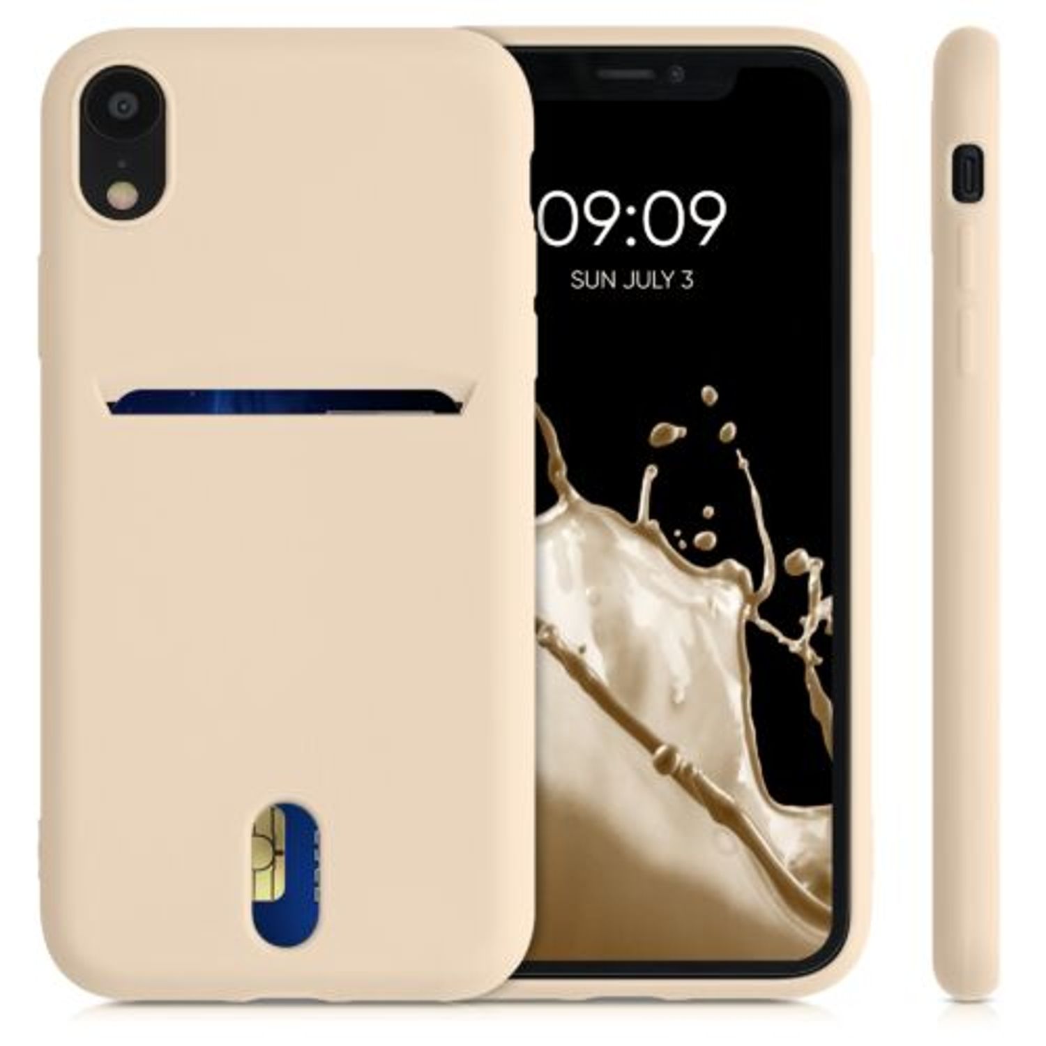 Husa pentru iPhone XR, Silicon, Crem, 49101.154 fotografia produsului View 2 L