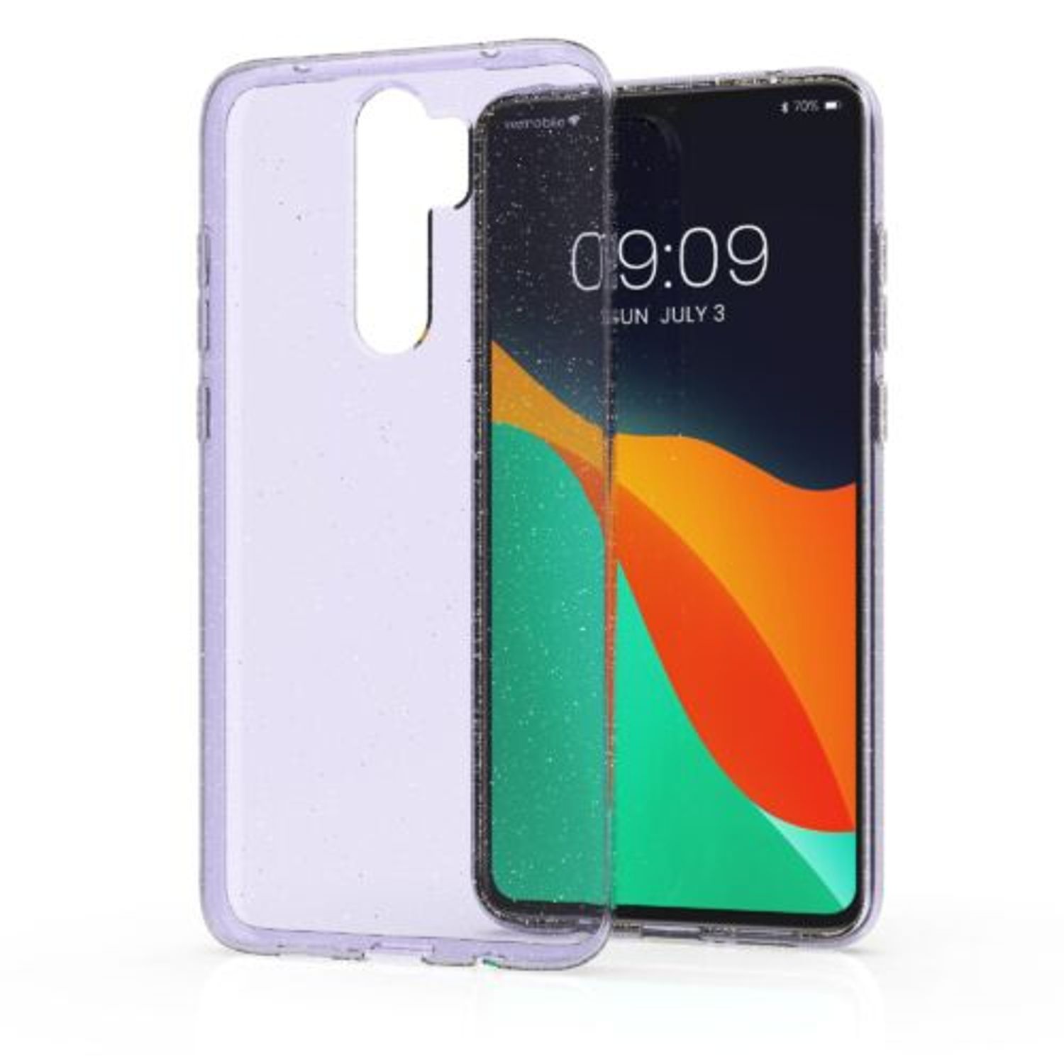 Husa pentru Xiaomi Redmi Note 8 Pro, Silicon, Transparent, 56835.03, Kwmobile fotografia produsului View 2 L